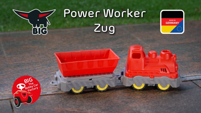 BIG Power Worker Mini Zug mit Wagon