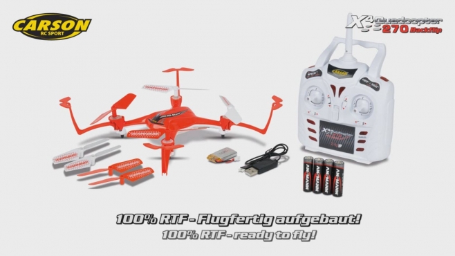 X4 Quadcopter 270 Backflip 2.4G 100% RTF (500507109) DE/EN