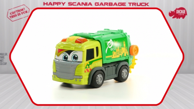 Happy Scania Garbage Truck - Müllauto motorisiert - Dickie Toys