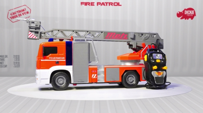 Fire Patrol - Spielzeugfeuerwehr kabelgesteuert - SOS - Dickie Toys