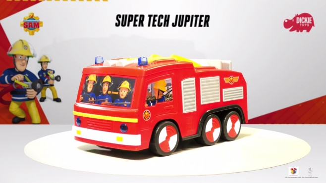 Feuerwehrmann Sam Super Tech Jupiter mit Programmierfunktion
