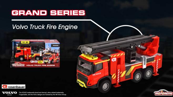 Majorette Grand Series  - Volvo Truck Fire Engine Produktvideo