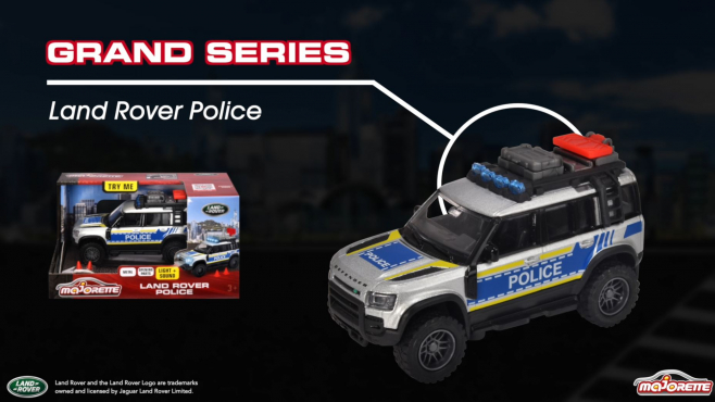Majorette Grand Series - Land Rover Police Produktvideo