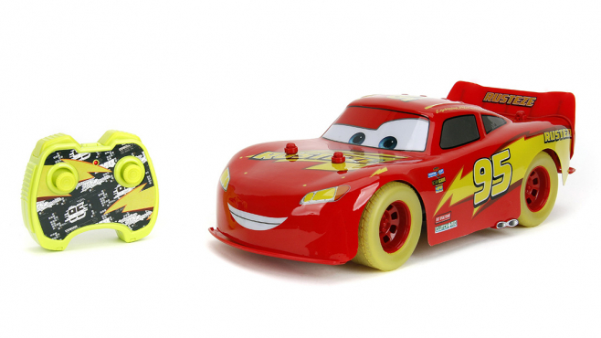 Jada RC Lightning McQueen Glow Racers 1:14 Product Video