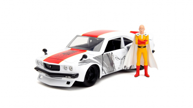 Jada One Punch Man 1974 Mazda RX-3 1:24 Produkt Video Jada One Punch Man 1974 Mazda RX-3 1:24 Produkt Video