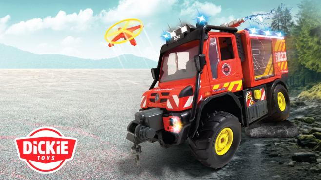 Dickie Toys Feuerwehrauto: Unimog U530 Fire Rescue!