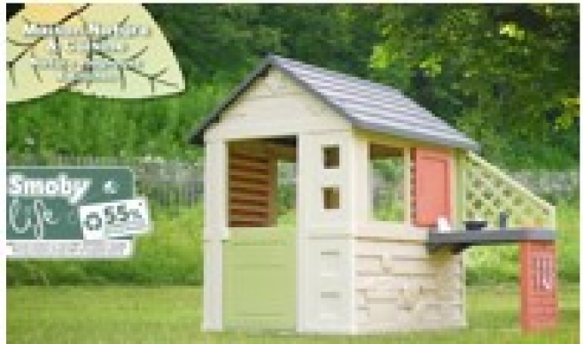 Smoby Life Spielhaus Natur mit Küche Smoby Life Spielhaus Natur mit Küche