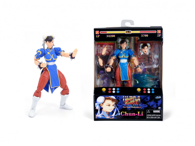 Street Fighter II Chun-Li 6" Figure Produkt Video Street Fighter II Chun-Li 6" Figure Produkt Video
