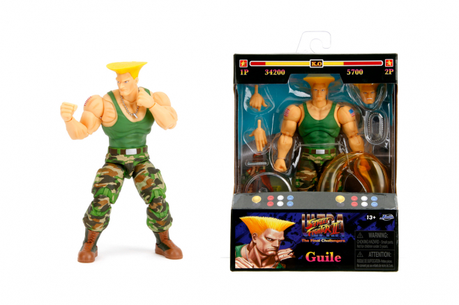 Street Fighter II Guile 6" Figure Produkt Video Street Fighter II Guile 6" Figure Produkt Video