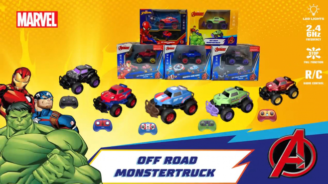 RC Marvel Off Road Monster Trucks