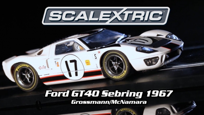 1:32 Ford GT40 US Weiß #17 HD SCALEXTRIC (500003653)