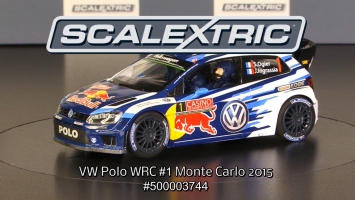 SCALEXTRIC 1/32スロットカー　VW POLO R WRC SCALEXTRIC 1:32 VW Polo WRC #1 Monte Carlo 2015 (500003744