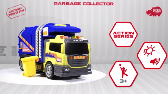 Action Series Garbage Collector - Müllfahrzeug - Müllabfuhr - Dickie Toys
