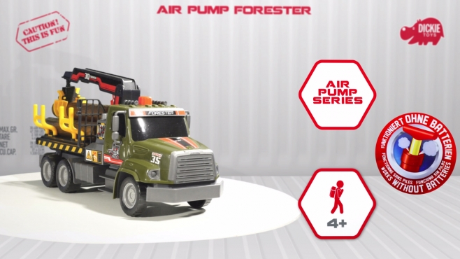 Air Pump Forester - Holztransporter - Freightliner Forstfahrzeug - Dickie Toys