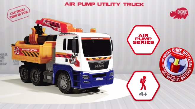 Air Pump Utility Truck - MAN Nutzfahrzeug - Spielfahrzeug - Dickie Toys
