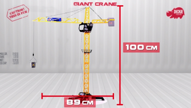 Giant Crane - Construction - Ferngesteuerter Kran - Baukran - Dickie Toys
