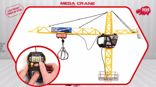 Mega Crane - Construction - Ferngesteuerter Kran - Baukran - Dickie Toys