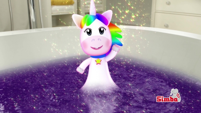 Glibbi Einhorn Glitzerbad 