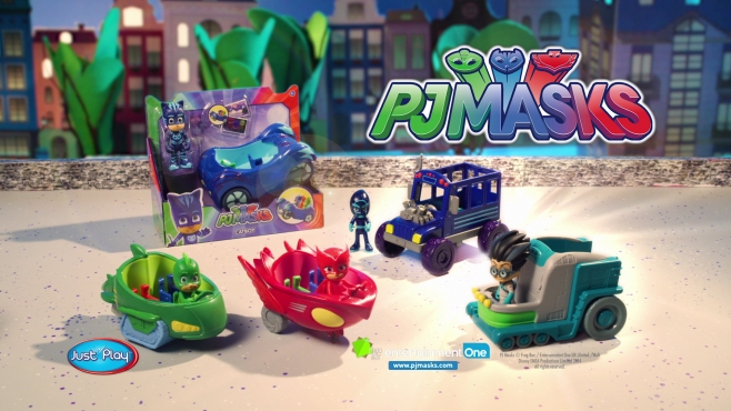 PJ Masks Fahrzeuge mit Bösewichten 