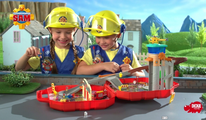 Feuerwehrmann Sam Ponty Pandy Spielset TV-Spot von Dickie Toys 