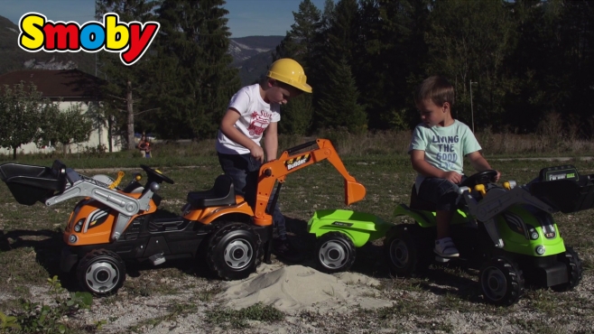 Großer Traktorspaß für kleine Baumeister: Builder Max und Farmer XL Loader