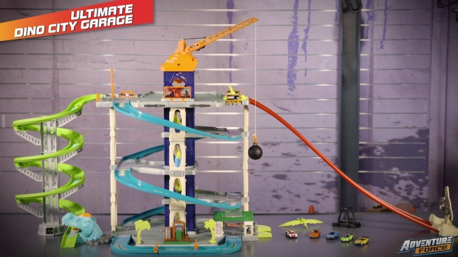 Hot wheels ultimate clearance dino city garage