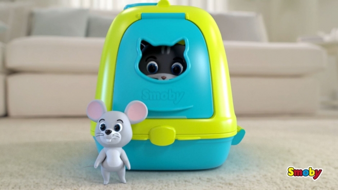 Smoby Mädchenspielset Tierarztkoffer und Katzenspielset Animal Care