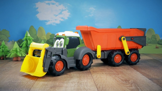 Großer Traktor mit Anhänger von Dickie Toys