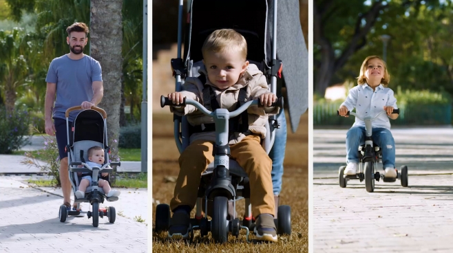 Smoby faltbares Dreirad Robin - Dreirad-Buggy