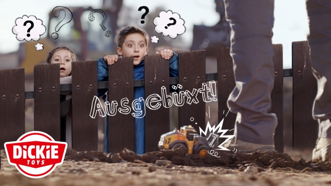 Dickie Toys x Volvo CE | Teaser Commercial | Ausgebüxt! | The Escape