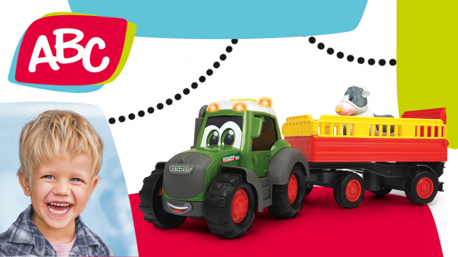 Bauernhoftraktor mit Tieranhänger für Kleinkinder von ABC