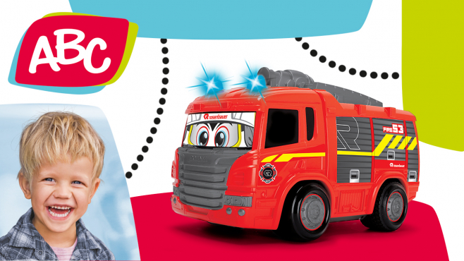 Ferngesteuerte Feuerwehr "Felix" für Kleinkinder von ABC