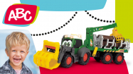 Forsttraktor mit Anhänger für Kleinkinder von ABC
