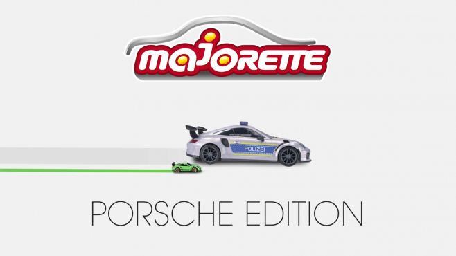 Majorette Porsche Carry Case Polizei