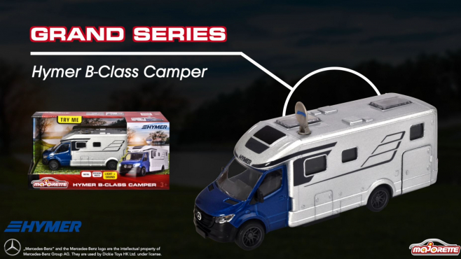 Majorette Grand Series  - Hymer B-Class Camper Produktvideo
