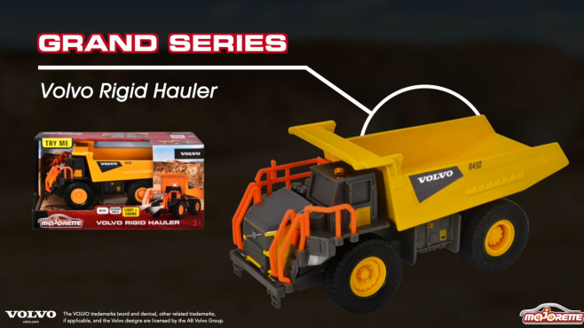Majorette Grand Series  - Volvo Rigid Hauler Produktvideo
