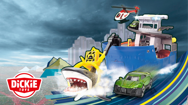 Dickie Toys x Spielzeugboot mit Hai