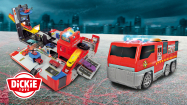 Dickie Toys x Aufklappbare Feuerwehrspielstation