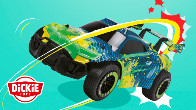 GO CRAZY! Ferngesteuertes Rennauto von Dickie Toys