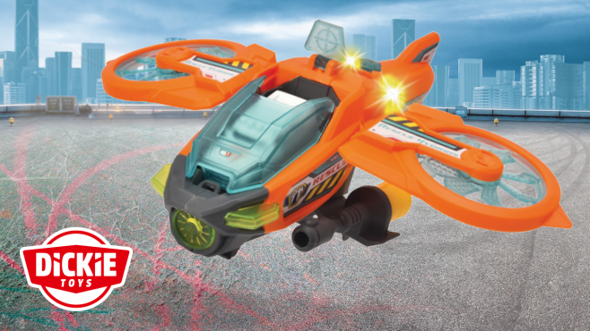 Dickie Toys x futuristischer Spielzeughelikopter