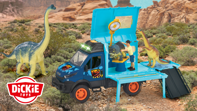 Dickie Toys x Ausklappbares Dino-Labor