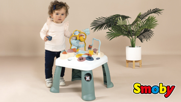 Little Smoby Activity-Spieltisch mit zahlreichen mechanischen  Spielfunktionen - Smoby 