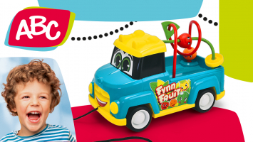 Nachziehspielzeugauto mit Motorikschleife für Kleinkinder von ABC ...