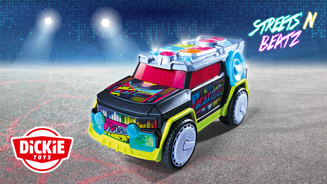 Dickie Toys x Beat Hero Spielzeugauto mit DJ Pult