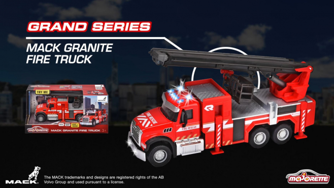 Majorette Grand Series - Mack Granite Fire Truck Produktvideo