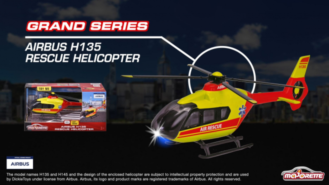 Majorette Grand Series - Airbus H135 Rescue Helicopter Produktvideo