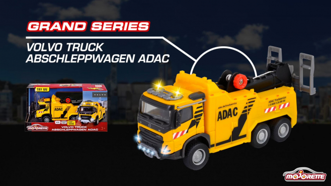 Majorette Grand Series - Volvo Truck Abschleppwagen ADAC Produktvideo