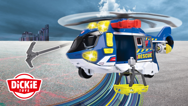 Dickie Toys x Helikopter mit Licht & Sound