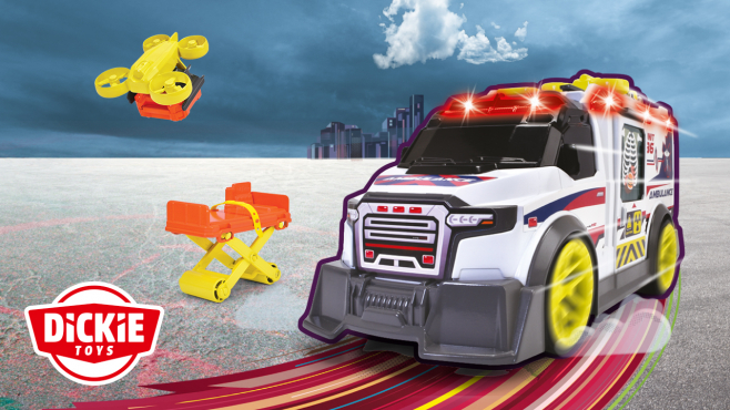 Dickie Toys x Krankenwagen mit Licht & Sound