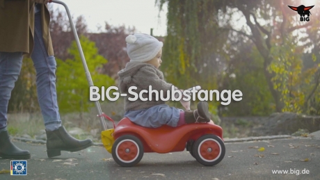 BIG - Schubstange Premium mit Rückenlehne & Schutzbügel - für Bobby Car -  Schwarz - website.name